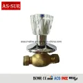 Brass Stop Valve Leaking Chrome Plated Brass Gate Valve as-Ws003 Factory